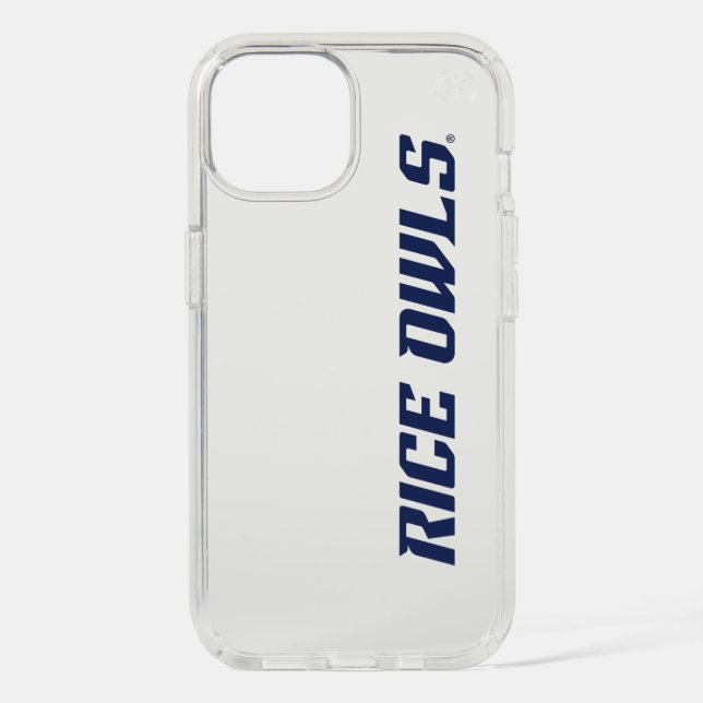 Rice Owls Text Emblem Speck iPhone Case (Front)