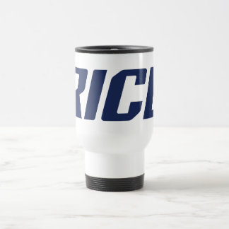 Rice Owls Text Emblem Travel Mug