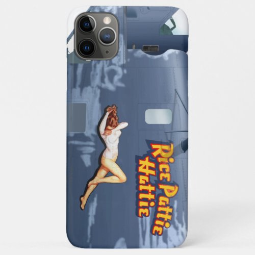 Rice Pattie B_24 Nose Art Vintage Fuselage iPhone 11 Pro Max Case