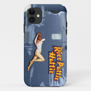 Rice Pattie B-24 Nose Art (Vintage Fuselage) iPhone 11 Case