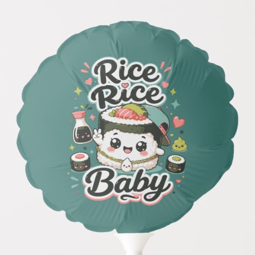 Rice Rice Baby Kawaii Sushi Balloon