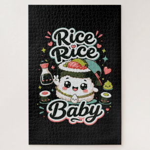 Rice Rice Baby Kawaii Sushi Jigsaw Puzzle
