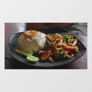 Rice Thailand Asia Thai Food Restaurant Picture Window Cling