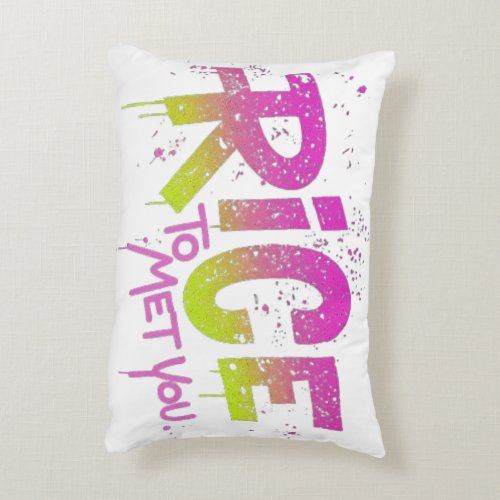 Rice to Meet You Accent Pillow