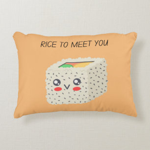 Rice To Meet You Accent Pillow