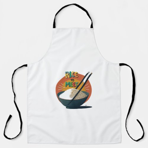 Rice to meet you  apron