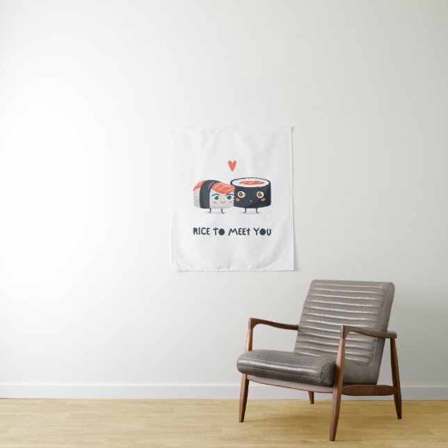 Rice To Meet You Tapestry (In Situ)