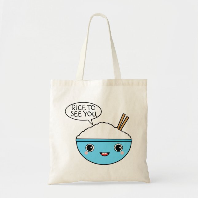 Rice to See You Tote Bag (Front)