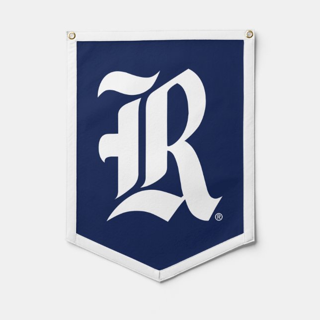 Rice University Iconic Letter Emblem 2 Pennant (Front)