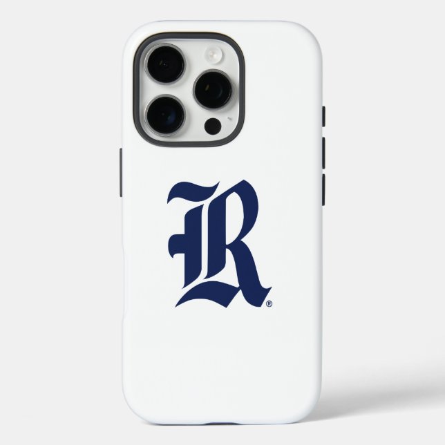 Rice University Iconic Letter Emblem Case-Mate iPhone Case (Back)