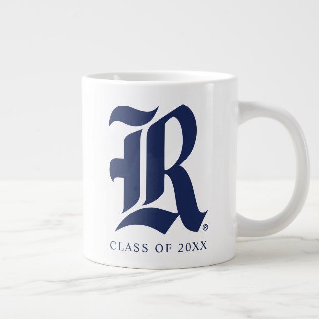 Rice University Iconic Letter Emblem Giant Coffee Mug (Right)