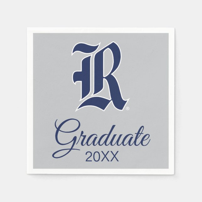 Rice University Iconic Letter Emblem Napkins (Front)