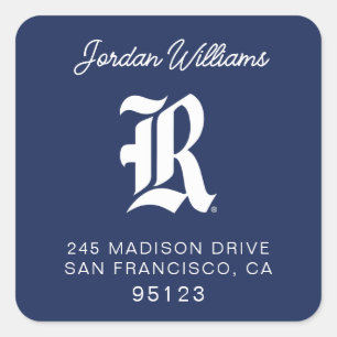 Rice University Iconic Letter Emblem Square Sticker