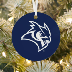Rice University Owl Logo Metal Ornament
