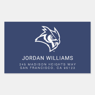 Rice University Owl Logo Rectangular Sticker