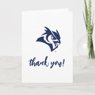 Rice University Owl Logo Thank You Card