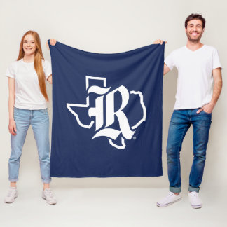 Rice University Texas Emblem Fleece Blanket