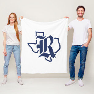 Rice University Texas Emblem Fleece Blanket