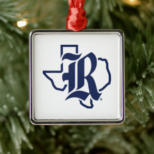 Rice University Texas Emblem Metal Ornament