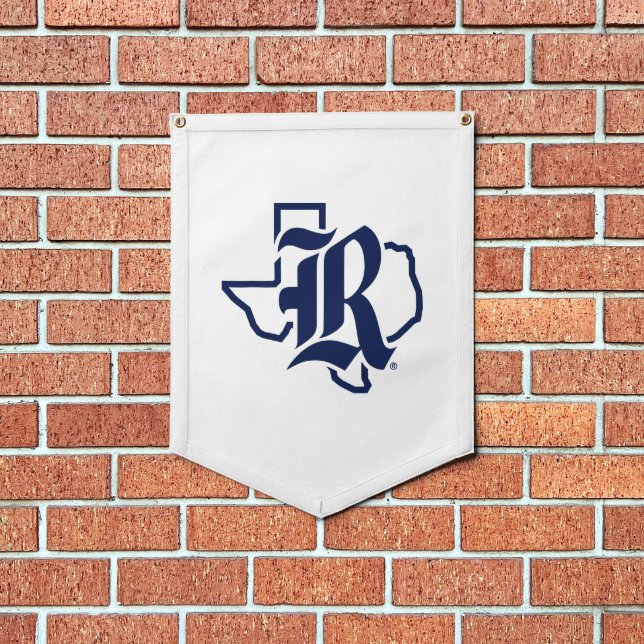 Rice University Texas Emblem Pennant (Insitu 1)