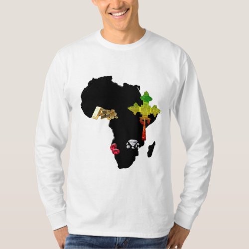Rich Africa _ Basic Long Sleeve T_shirt