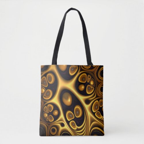 Rich and textured colors amber gold tote bag