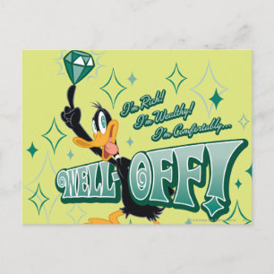 Rich and Wealthy DAFFY DUCK™ Postcard