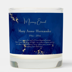 Rich Blue Orthodox Memorial Prayer Scented Candle