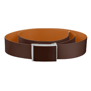 Rich Brown color background Customizable Belt