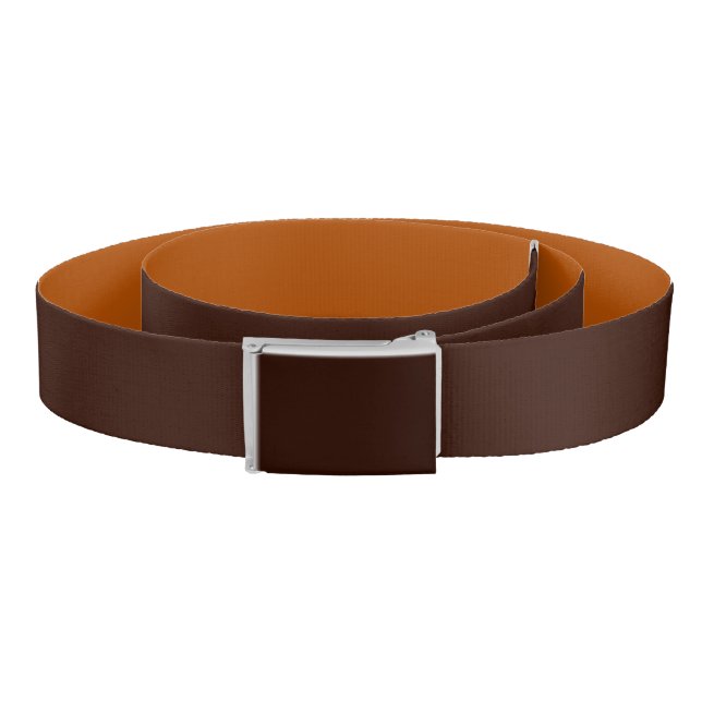 Rich Brown color background Customizable Belt (Coil)