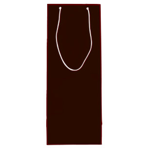 Rich Brown color background Customizable Wine Gift Bag