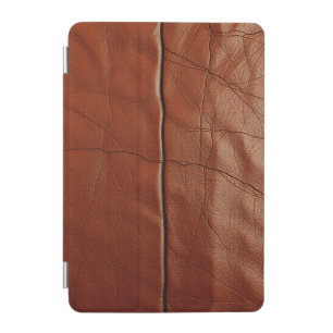 Rich Brown Leather Texture Pattern iPad Mini Cover