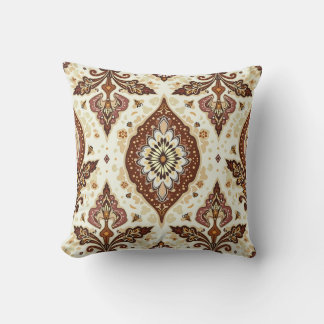 Rich Brown Paisley Cushion