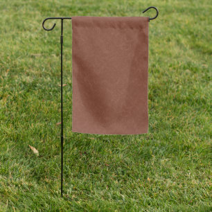Rich brown textured background garden flag