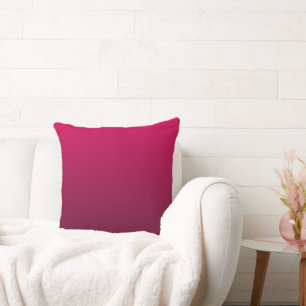 Rich Burgundy Shades Red Purple Throw Pillow