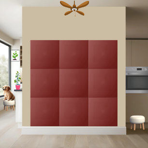 Rich Burgundy Solid Color Ceramic Tile