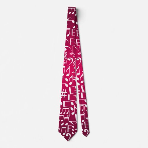 Rich Burgundy Wine Gradient Shades Neck Tie