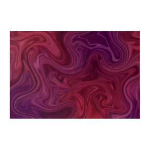 Rich Burgundy Wine Purple Organic Flow Acrylic Print