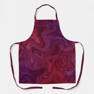 Rich Burgundy Wine Purple Organic Flow Apron