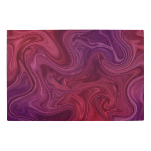 Rich Burgundy Wine Purple Organic Flow Metal Print