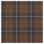 Rich coco brown plaid with white/black stripe fabric