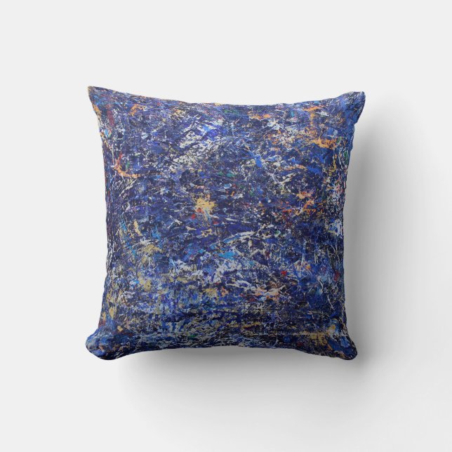 Rich Colorful Texture Pillow! Throw Pillow (Front)