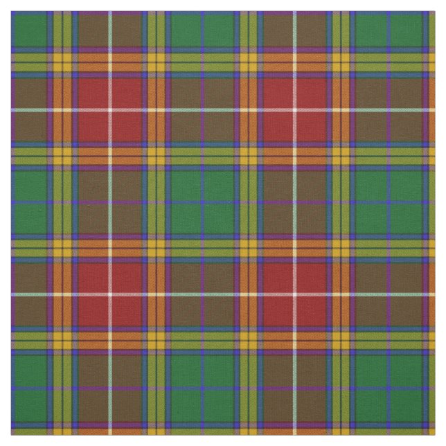 Rich Colors Plaid Fabric (Swatch)