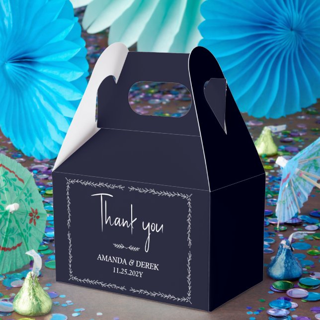 Rich Dark Blue Wedding Favor Box (Party)