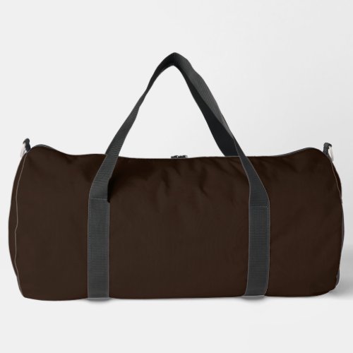 Rich Dark Brown All Purpose Travel Gym Weekend  Duffle Bag