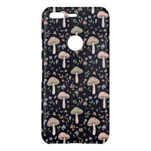 Rich Dark Fungi Seamless Pattern Uncommon Google Pixel Case
