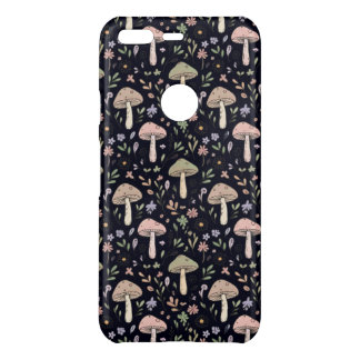 Rich Dark Fungi Seamless Pattern Uncommon Google Pixel Case