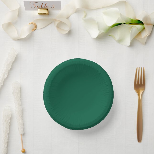 Rich Dark Green Paper Bowls (Wedding)