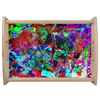 Rich dazzling abstract serving tray,Sweet colorful Tray