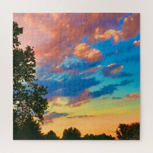 Rich Deep Colors in Beautiful Sunset Jigsaw Puzzle